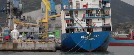 Şile açıklarında bir Türk kargo gemisi ile...