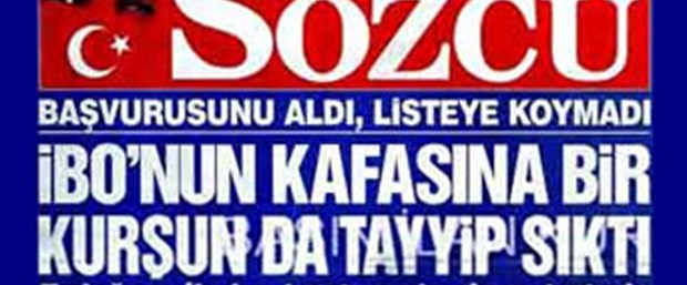 Sözcü'den İbrahim Tatlıses manşeti