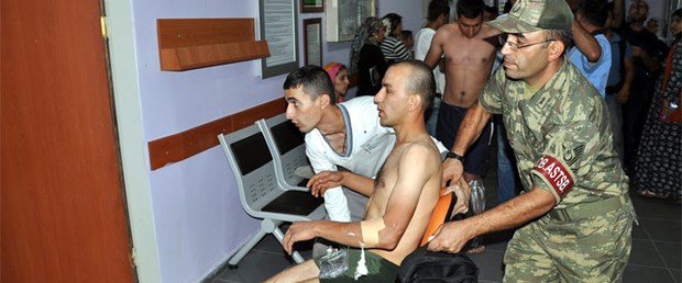 Taburda patlama: 6 yaralı