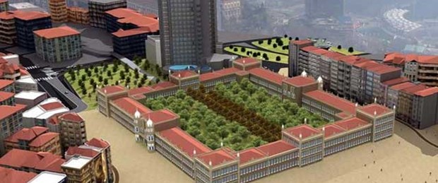 Taksim'e Topçu Kışlası'na onay