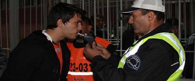 Taraftara alkol testi