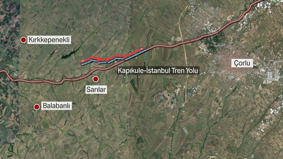 Tekirdağ, Tekirdağ tren kazası, Tekirdağ tren kazası görüntüleri