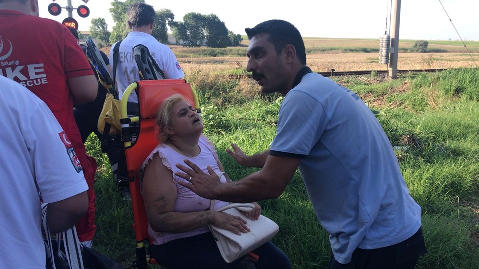 Tekirdağ, Tekirdağ tren kazası, Tekirdağ tren kazası görüntüleri