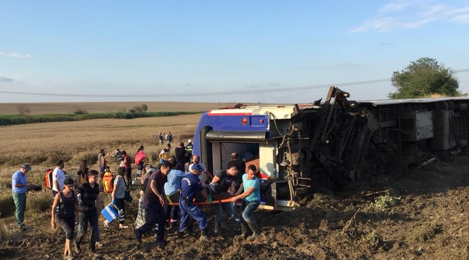 Tekirdağ, Tekirdağ tren kazası, Tekirdağ tren kazası görüntüleri