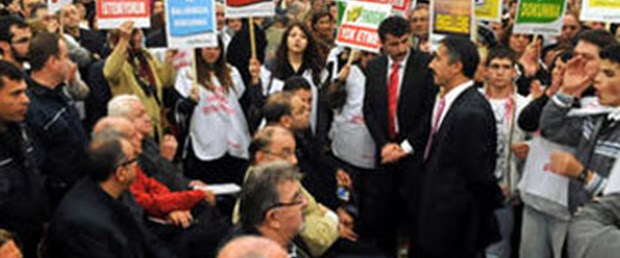Termik santrali protesto ettiler