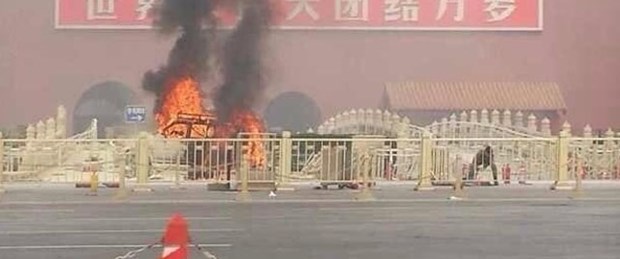 Tiananmen Meydanı kazasına internet sansürü