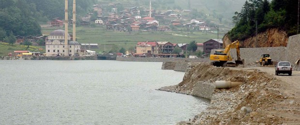 Uzungöl’deki duvar kısaltılıyor