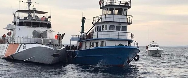 midilli adasına gitmeye çalışan 305 kişi yakalandı.jpg