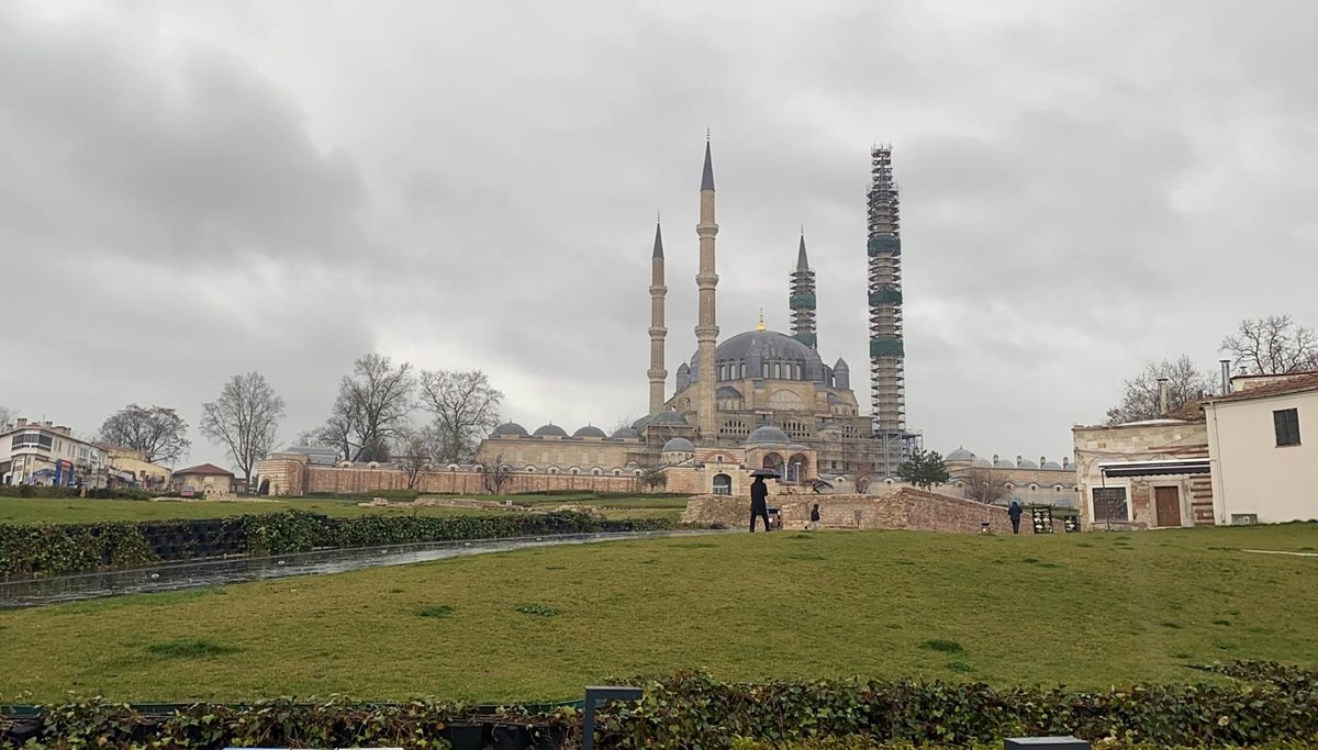 Edirne’de sağanak etkili oldu