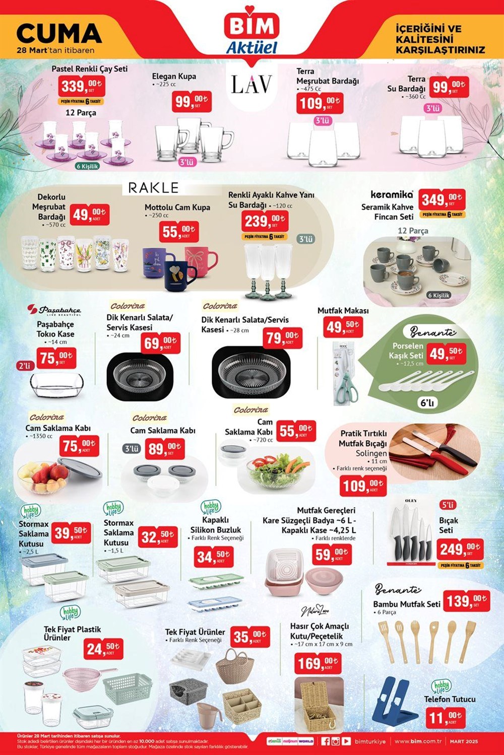 BİM Aktüel Kataloğu 25 - 28 Mart: BİM'de bu hafta hangi ürünler indirimde? Airfryer, kahve makinesi,saç şekillendirici, ağaç kesme motoru, hortum seti, oturma grubu... - 11