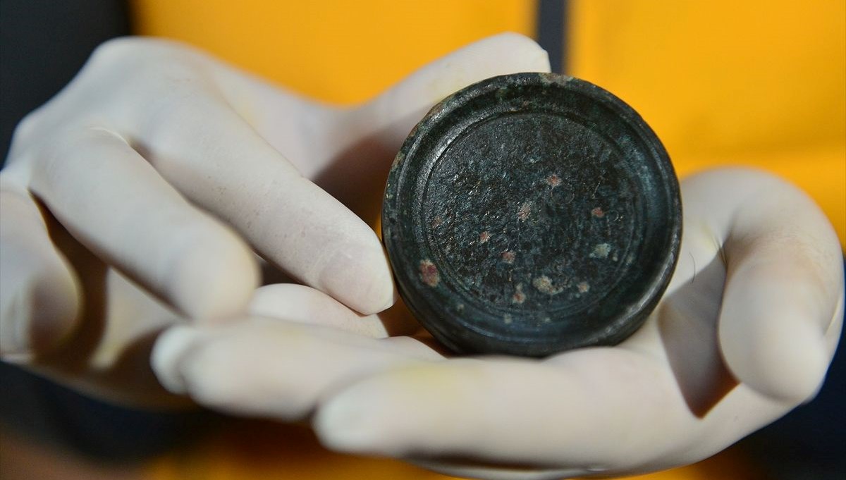 Karabük'te 1600 yıllık kantar ağırlığı bulundu