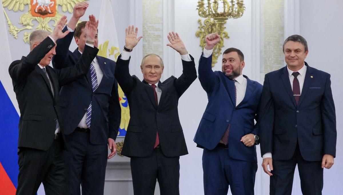 Putin Ukrayna'daki 4 bölgenin ilhakını açıkladı: Ne Ukrayna ne de Batı birliğimizi ve bütünlüğümüzü bozamaz