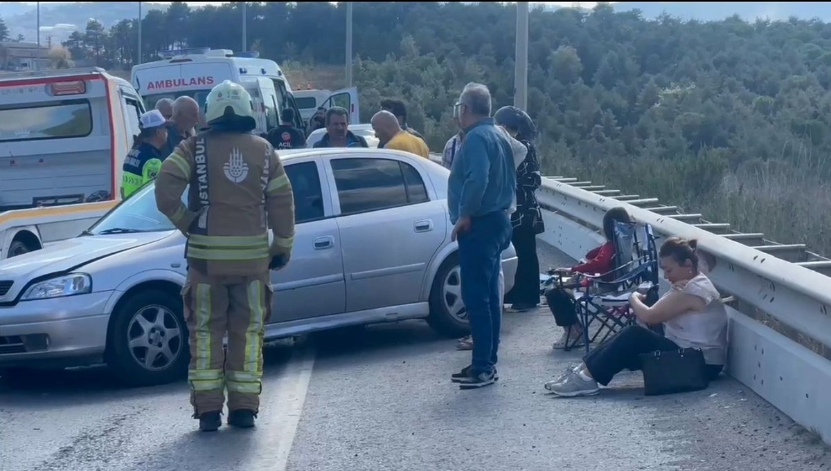 Şile Otoyolu'nda kaza: 4 yaralı