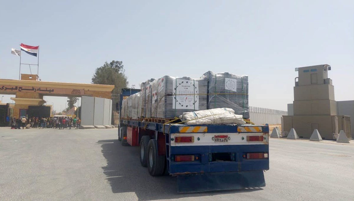 Libya’dan Gazze'ye yardım: Malzemeler Refah’tan giriş yapmaya başladı