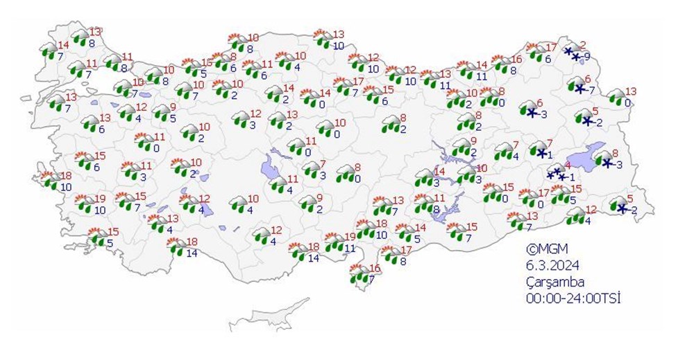 16 kente sarı ve turuncu kodlu uyarı: Yurt genelinde sıcaklıklar 10 derece düşecek (Bu hafta hava nasıl olacak?) - 12