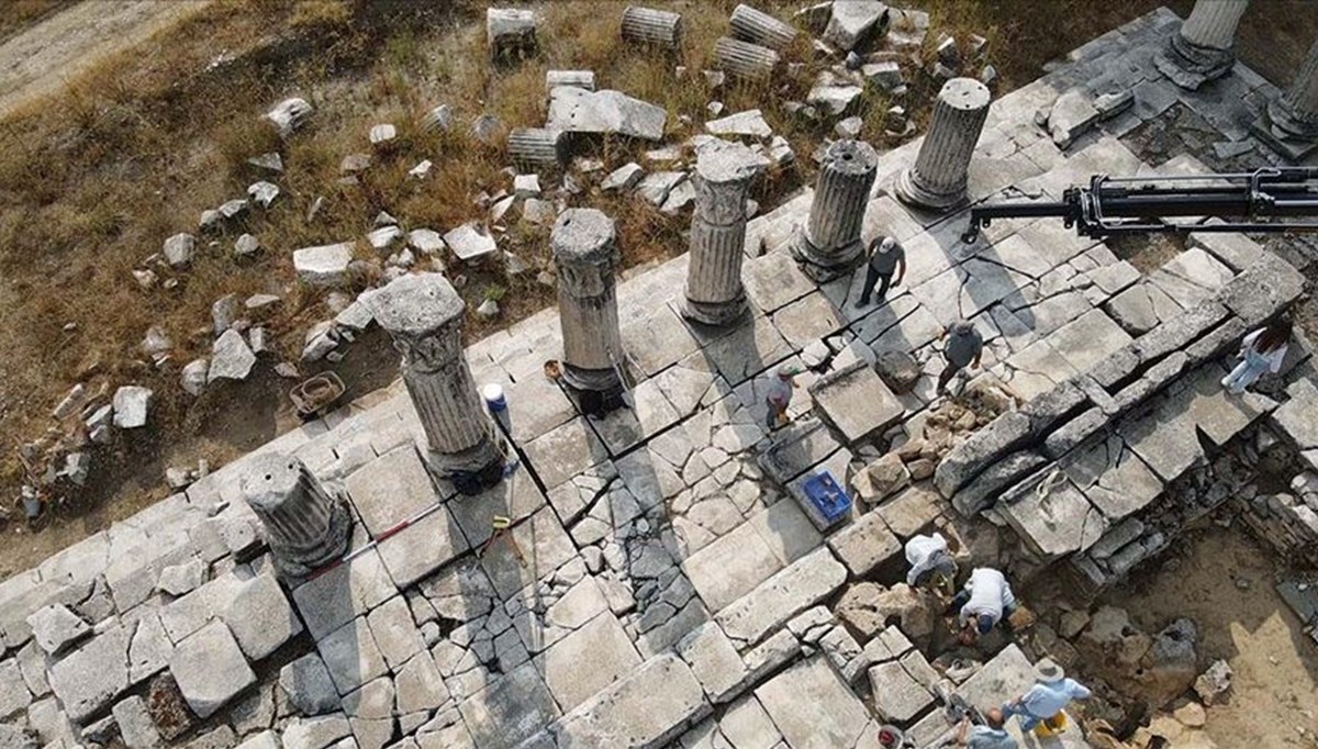 Tanrıça Hekate'nin tapınağında restorasyon çalışmaları sürüyor Tanrıça Hekate'nin tapınağında restorasyon çalışmaları sürüyor