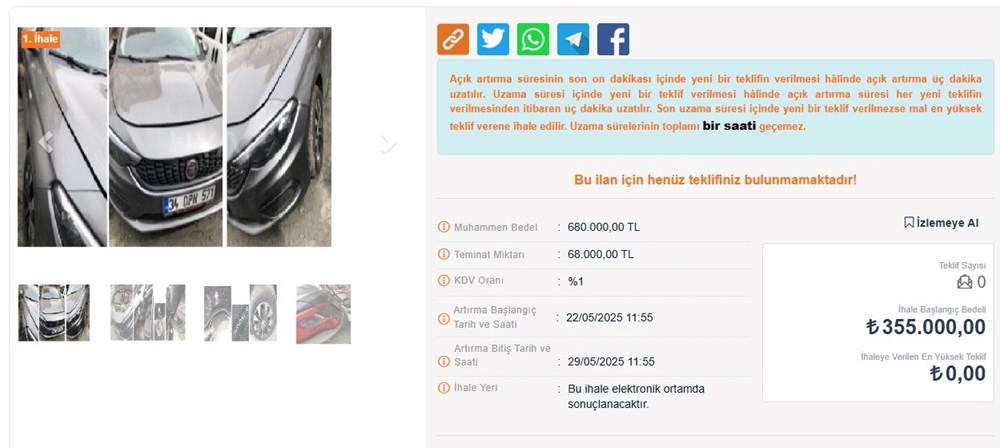 İcradan Yarı Fiyatına Otomobil Almak Mümkün mü? İşte Tüm Detaylarıyla Süreç! 5 Yarı fiyatına otomobil satıyorlar... İşte yöntemi - 6