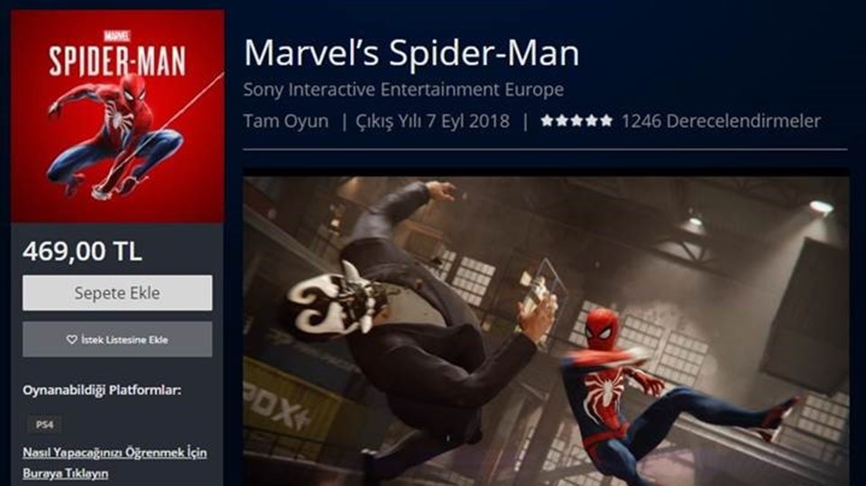 Spider-Man PlayStation 4 fiyatları rekora koşuyor! - 1