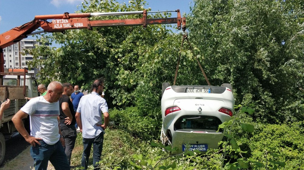 Ehliyet sınavında sürücü adayının kullandığı araç takla attı - 4