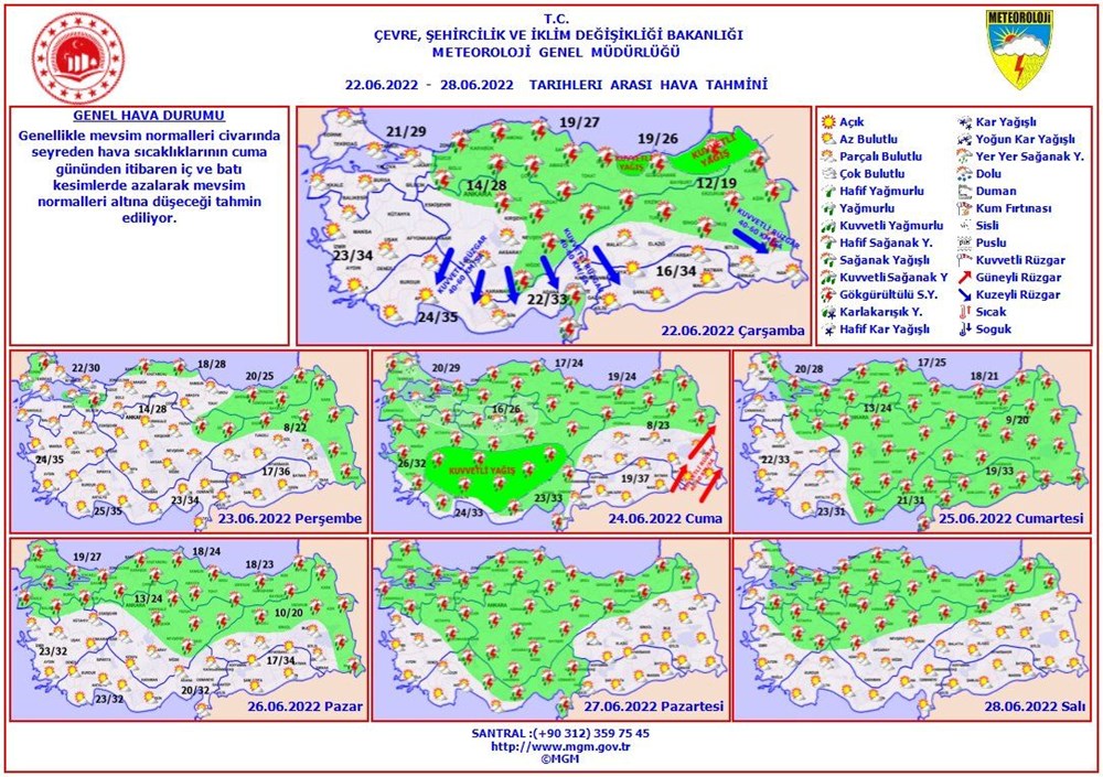 Marmaris'te (yangın bölgesinde) hava nasıl olacak? | 22 Haziran 2022 - 6