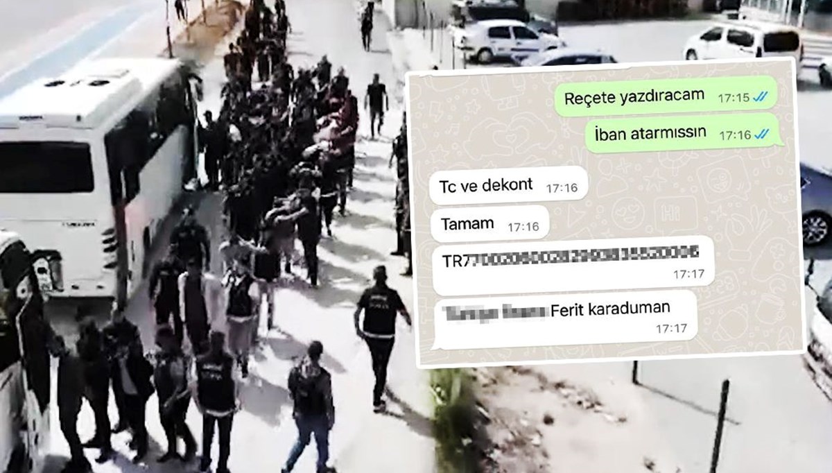 WhatsApp’tan uyuşturucu reçetesi yazdırdılar: 36 kişi tutuklandı