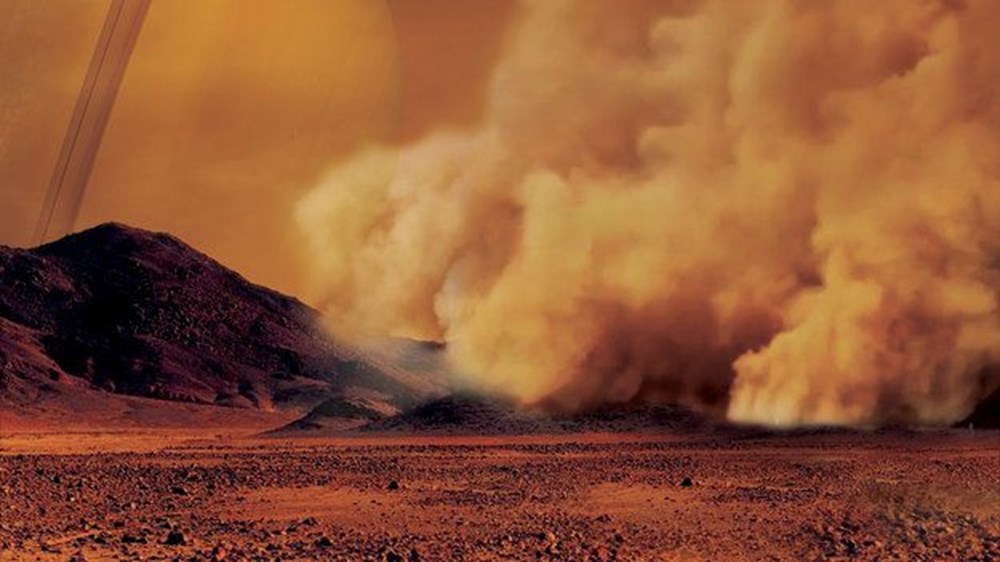 Satürn'ün uydusu Titan'da kum fırtınaları görüntülendi - 1