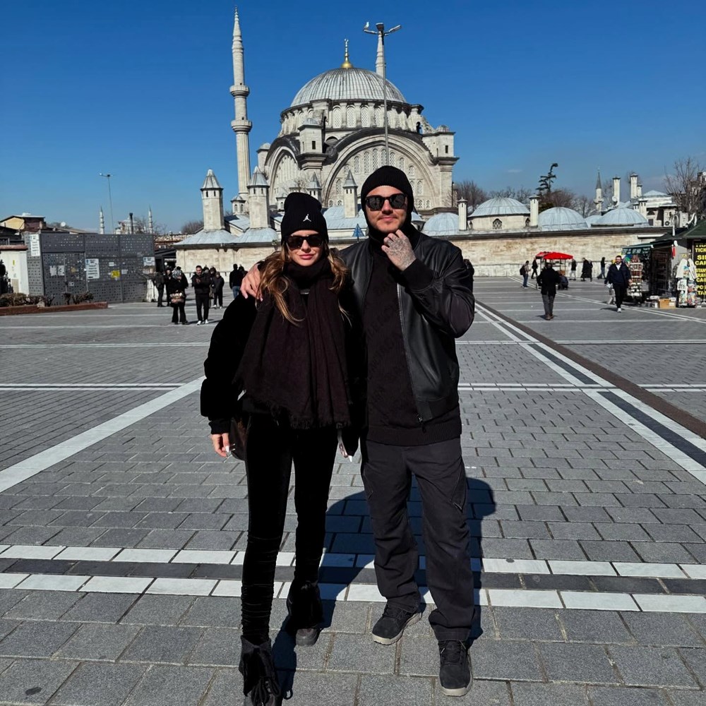 Icardi ve sevgilisi China Suarez'in İstanbul turundan yeni fotoğraflar: Tanınmamak için maske taktı! - 2