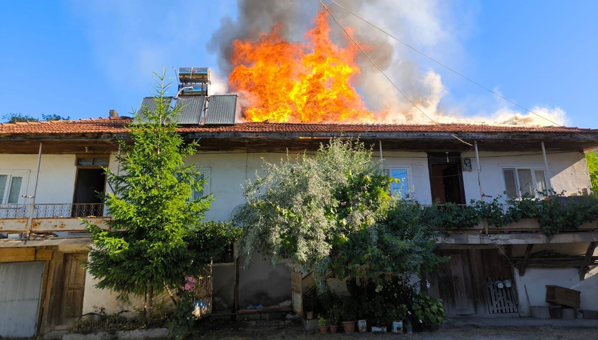 Sakarya'da 2 ev ile depo yandı