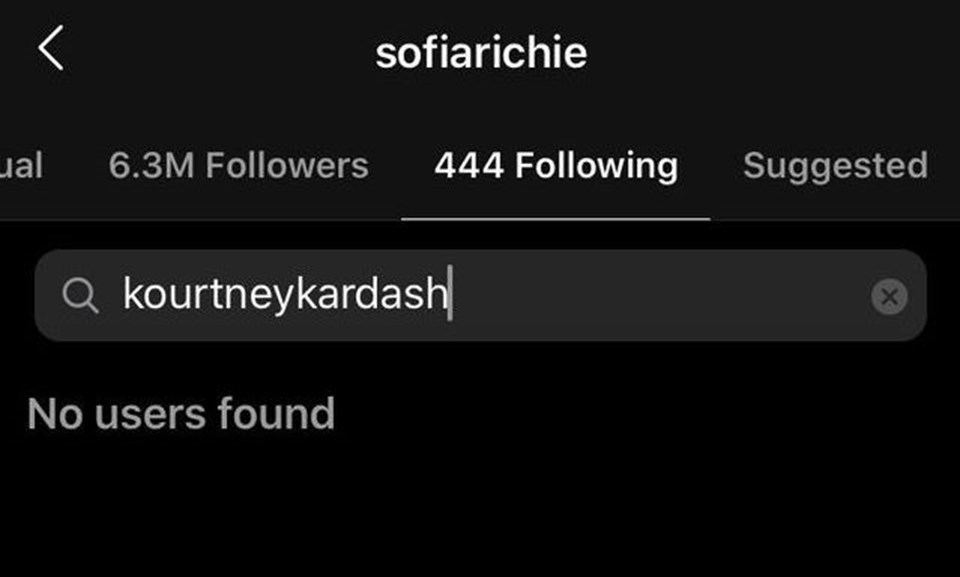 Sofia Richie, Kourtney Kardashian'ı takibi bıraktı - 1