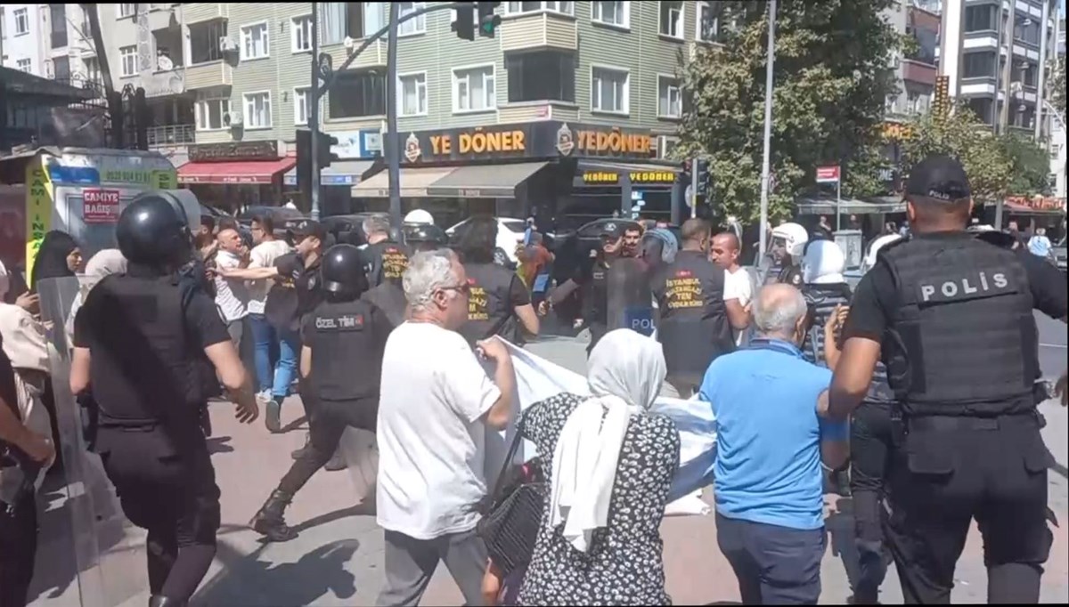 Sultangazi'de taş ocakları protestosunda gerginlik