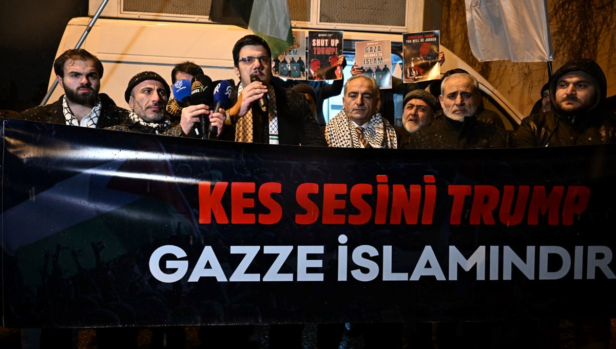 ABD İstanbul Başkonsolosluğu önünde protesto: 