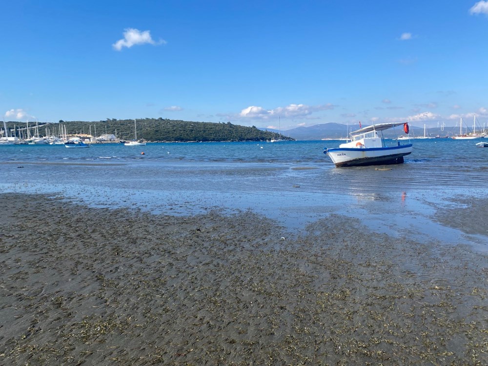 İzmir Seferihisar’da deniz 25 metre çekildi - 5