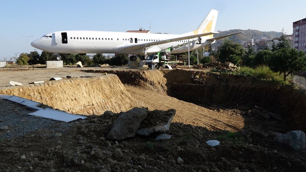 Trabzon'da pistten çıkan uçak, 'pide salonu'na dönüştürülecek - 3