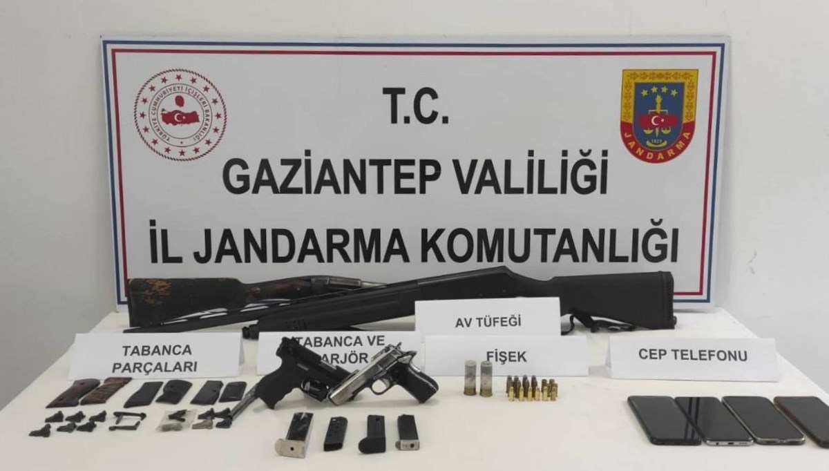 Gaziantep'te silah kaçakçılığı operasyonu: 3 kişi tutuklandı