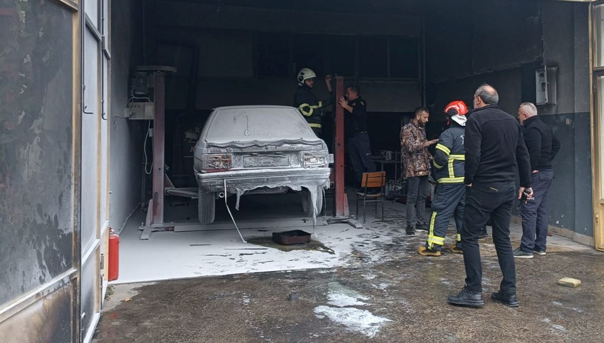 Kastamonu'da iş yeri yangını