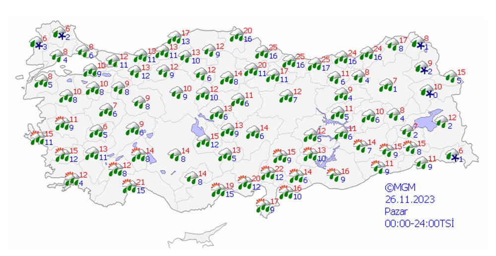 Meteoroloji'den 64 il için hafta sonu uyarısı: Fırtına ve kar geri dönüyor (Kar ne zaman yağacak, İstanbul'da kar yağacak mı?) - 18
