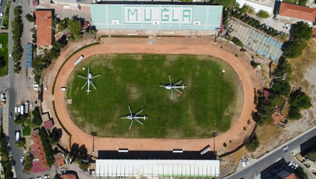 Muğla Atatürk Stadı helikopter pistine döndü - Vimarsana News