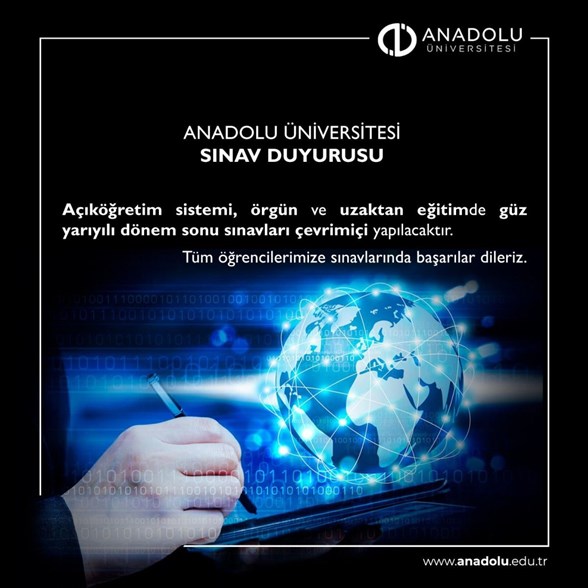 anadolu universitesi aof sinavlarinin bu donem de cevrimici yapilacagini duyurdu ntv