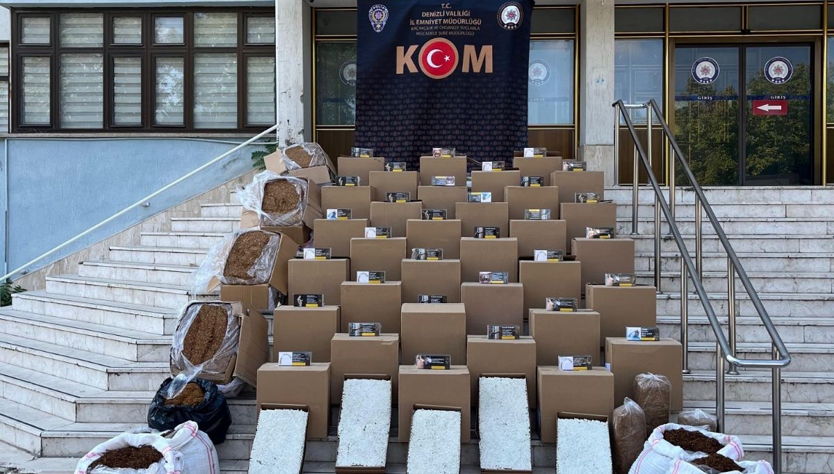 Denizli'de kaçakçılık operasyonu