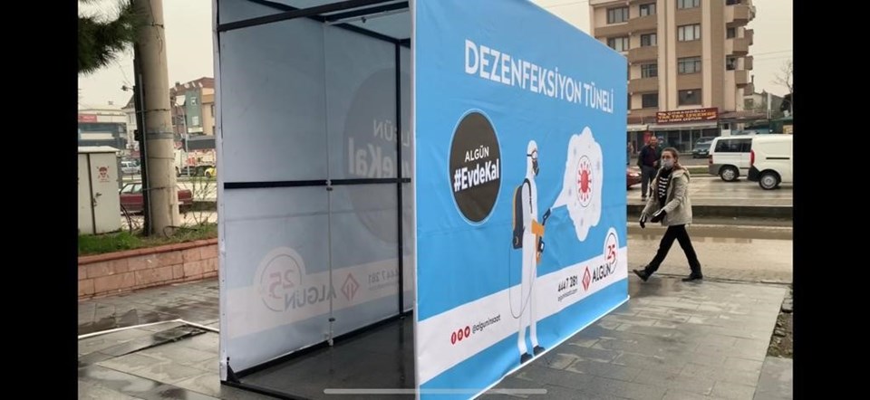 Algün İnşaaat'tan Düzce'ye dezenfeksiyon tüneli - 2