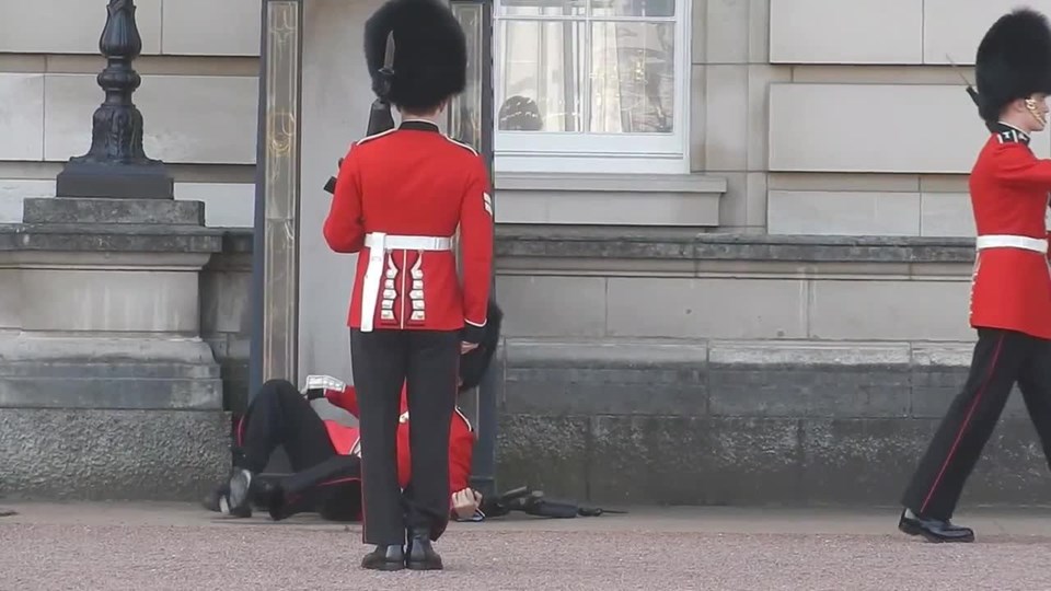 Buckingham Sarayı'nda nöbet kazası - 1