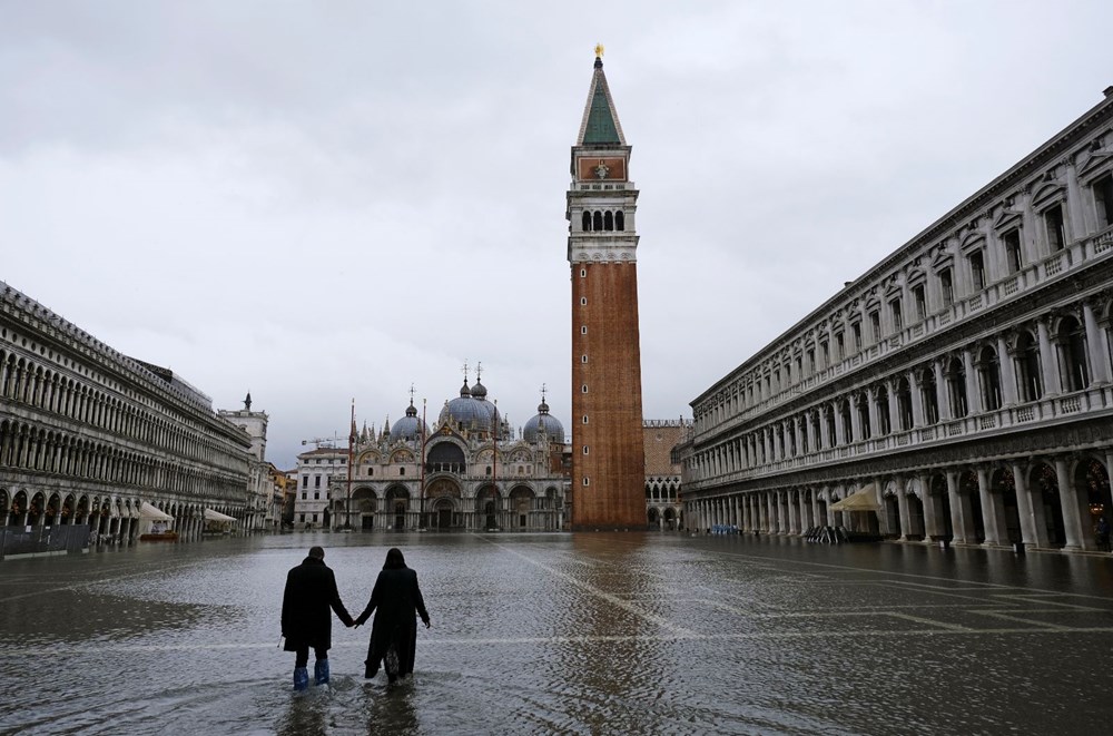 Venedik'te yine su baskını: Milyar dolarlık proje işe yaramadı - 16