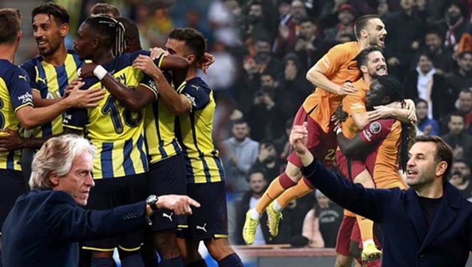 Fenerbahçe-Galatasaray derbisinde kazanan belli oldu: 3 gol, 1 kırmızı kart - 1