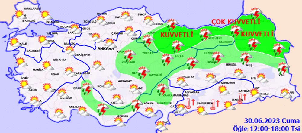 Meteorolojiden 14 il için sarı ve turuncu kodlu uyarı (Bayramın 3. günü hava durumu) - 6