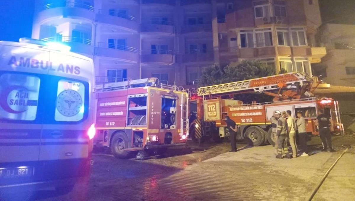 Hatay'da otel yangını