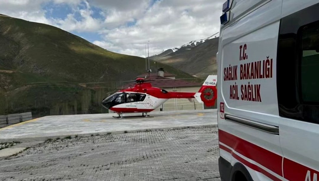 Van'da hasta için ambulans helikopter havalandı