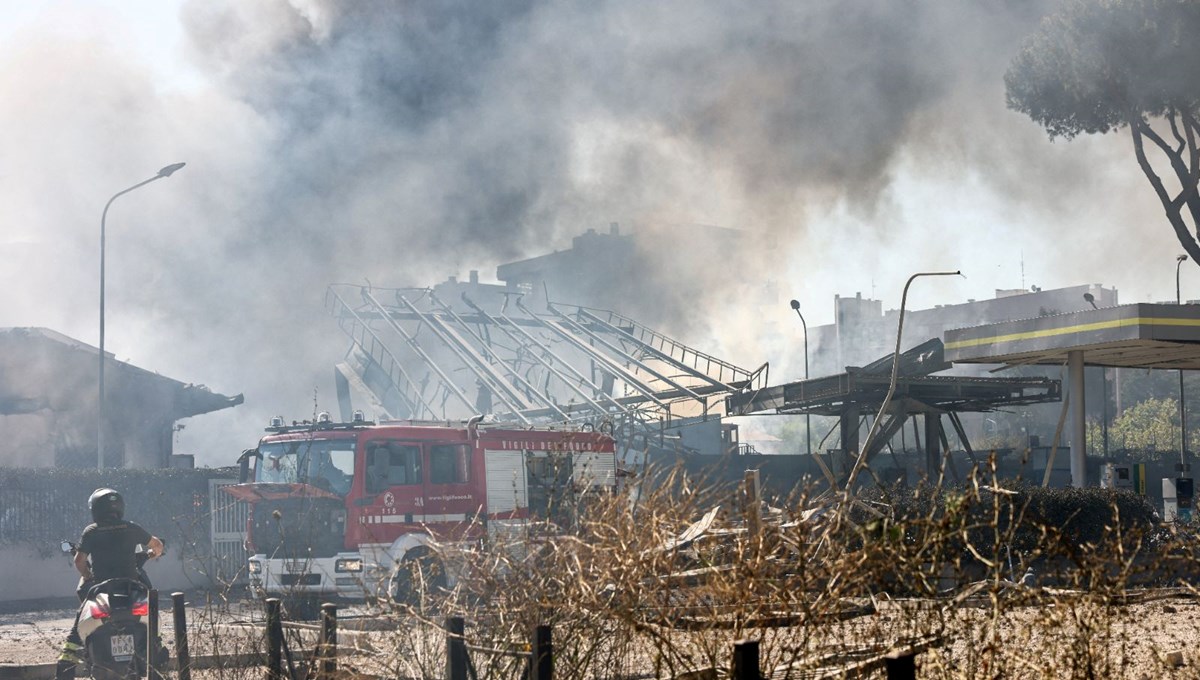 Roma'da benzin istasyonu patladı