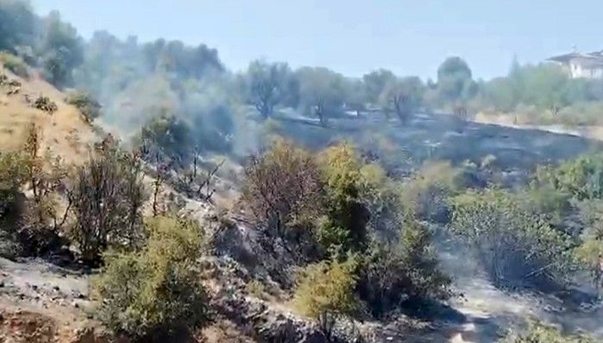 Kahramanmaraş’ta bahçe yangını Kahramanmaraş’ta bahçe yangını