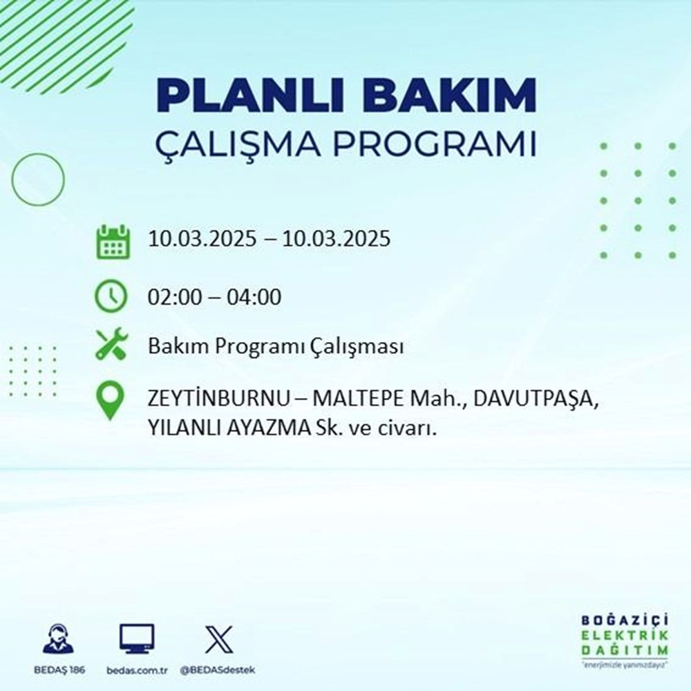 İstanbul'da Elektrikler Gidiyor: 22 İlçede Yarın Hayat Duracak mı? (10 Mart BEDAŞ Kesinti Alarmı) 140 ue4Vy aATkWfPta MkACSQ