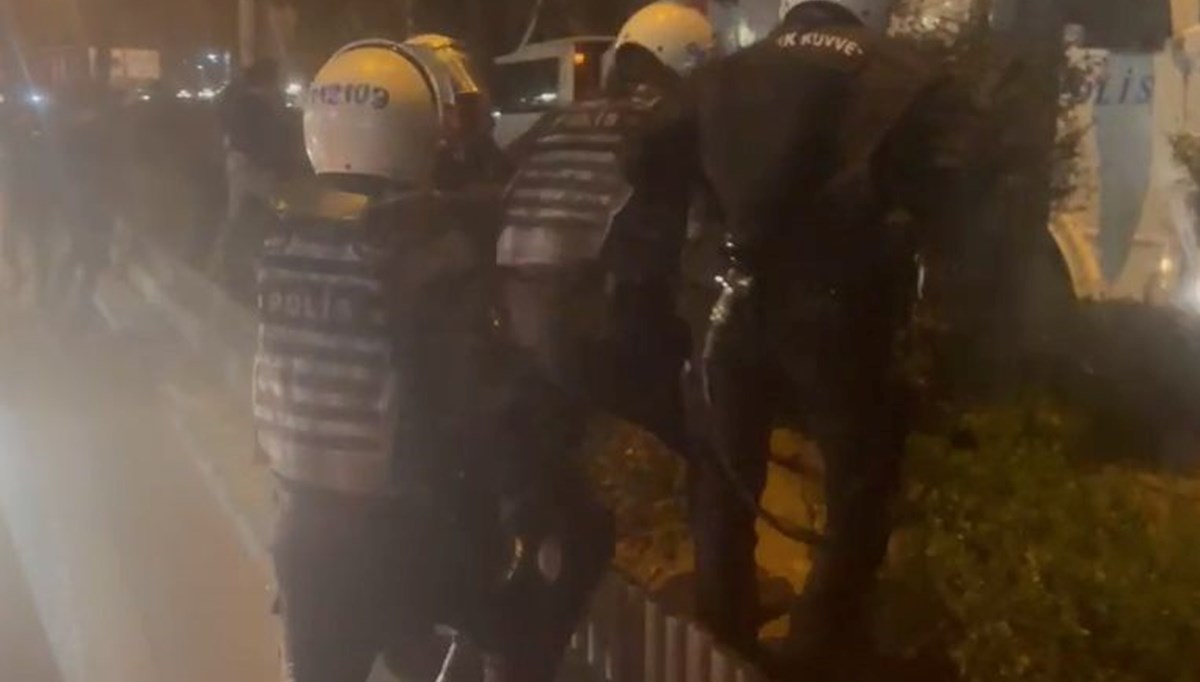 Ankara'da izinsiz gösteride 3 polis yaralandı